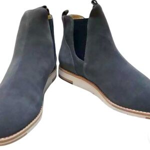 NIB Matt Bernson Infinity Gray Suede Leather Chelsea Ankle Boots Booties 5